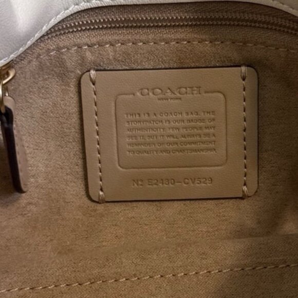 NWT！2PCS COACH 3-Way FAYE SHOULDER BAG WITH RUCHING（CV529）gift receipt FOR GIFT - Picture 8 of 8